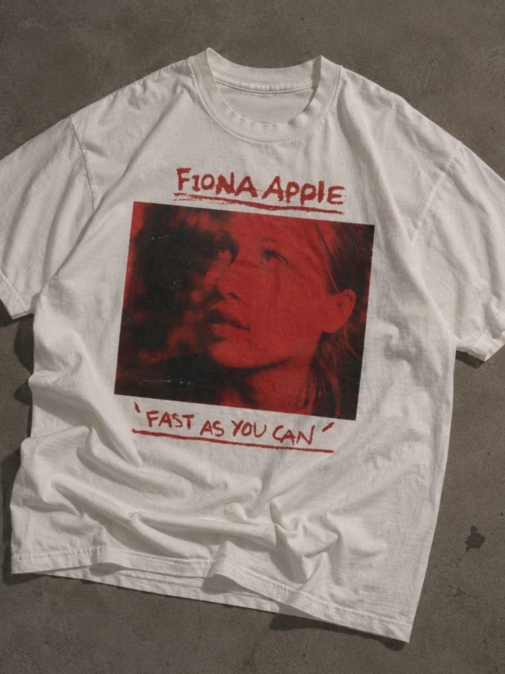 White Fiona Apple T shirt